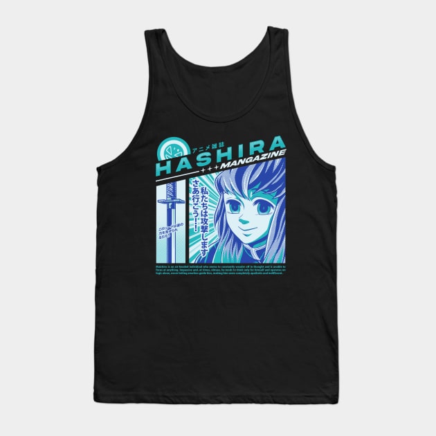 Muichiro Tokito Hashira Mangazine Artwork Tank Top by namanyastudios